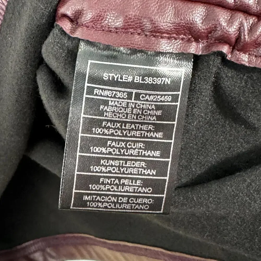 Steve Madden Women’s Size Medium Cordovan Rochester Faux Leather Mini Dress NWT - Picture 4 of 8